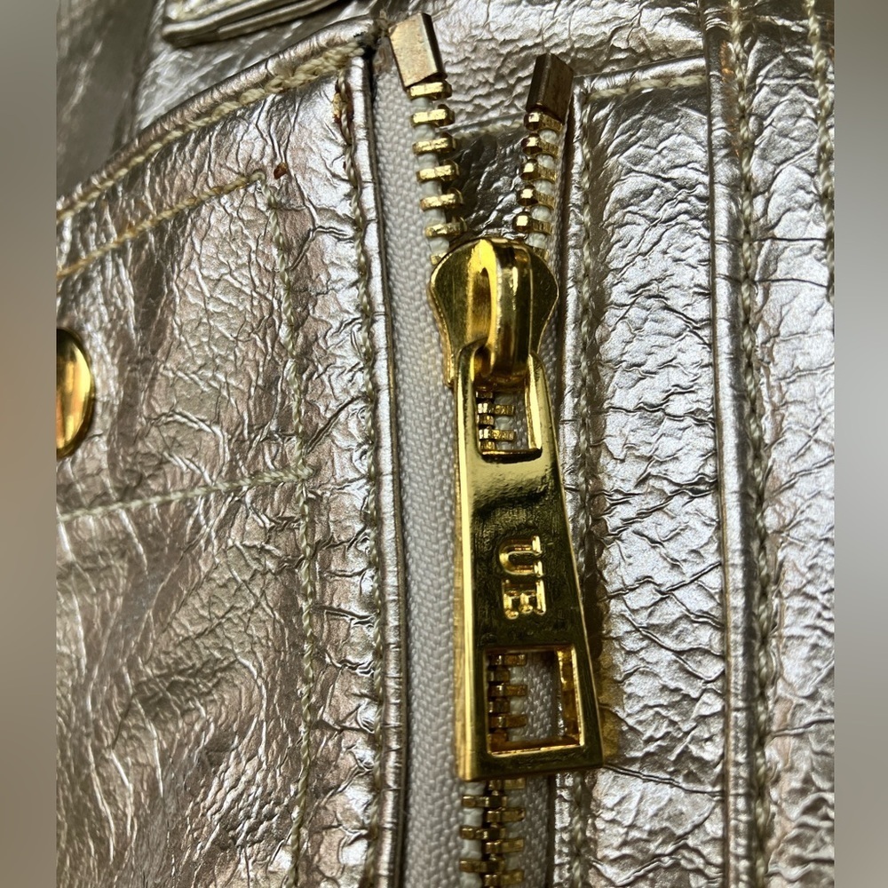 Urban Expressions Gold Metallic Tote - Picture 9 of 10